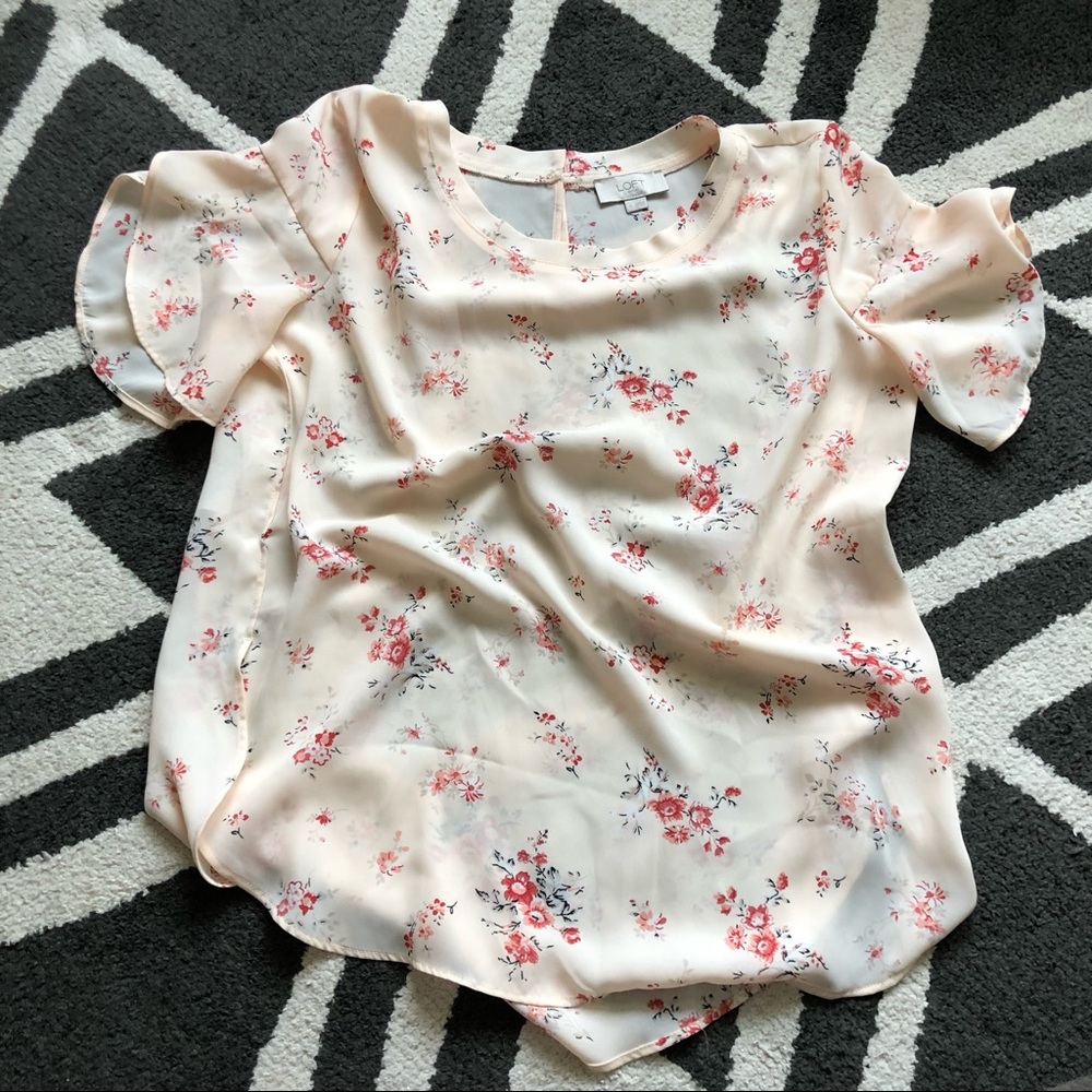 Loft Flutter Sleeve Blouse